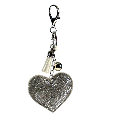 ACC-00013 - Silver Heart Keychain - All Bags Online