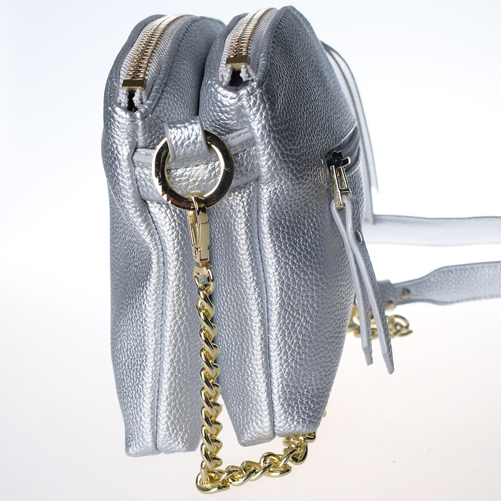 silver sling bag