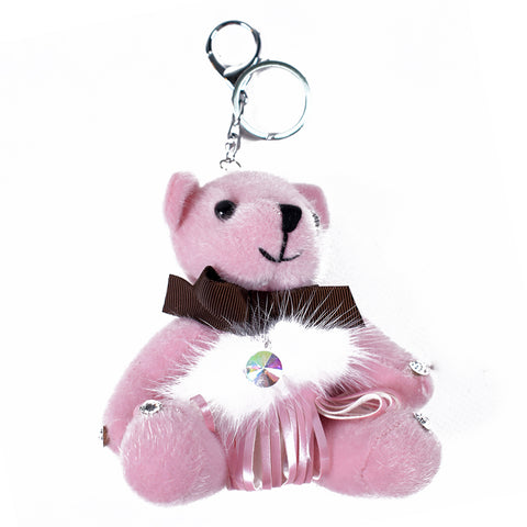Pink Teddy Keychain AB-ACC-4092 - All Bags Online