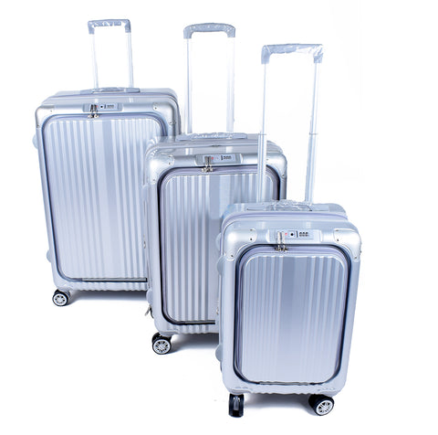 Silver Luggage Set - PA-L-5001 - All Bags Online
