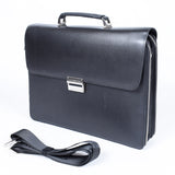 Black Genuine Leather Laptop Bag- GL - 1630 - All Bags Online
