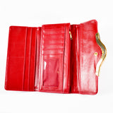 Trifold Wallet - Red - Quilted - All Bags - JP-W-09 - All Bags Online
