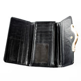 Trifold Wallet - Black - PU Material - All Bags - JP-W-09 - All Bags Online