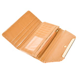 Trifold Wallet - Beige - Croc Skin-like - Patent - All Bags - JP-W-17 - All Bags Online