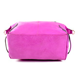 Semi-structured Handbag - Purple - Smooth Material OH-5027 - All Bags Online