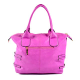 Semi-structured Handbag - Purple - Smooth Material OH-5027 - All Bags Online