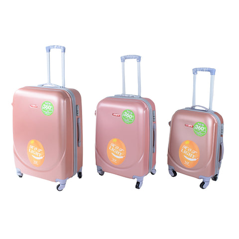 Peach Luggage set - PA-360-28 - All Bags Online